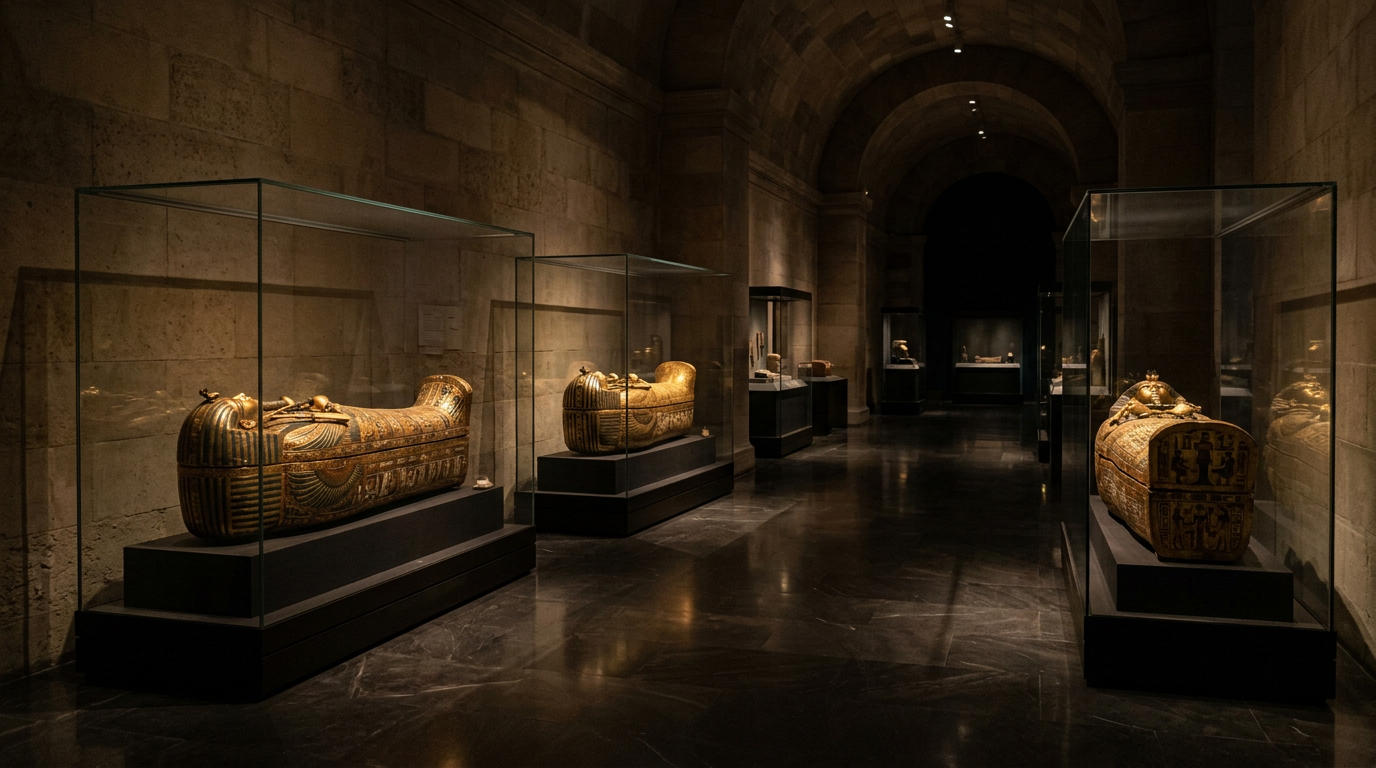 Königliche Mumien-Halle GEM Kairo ägyptische Pharaonen