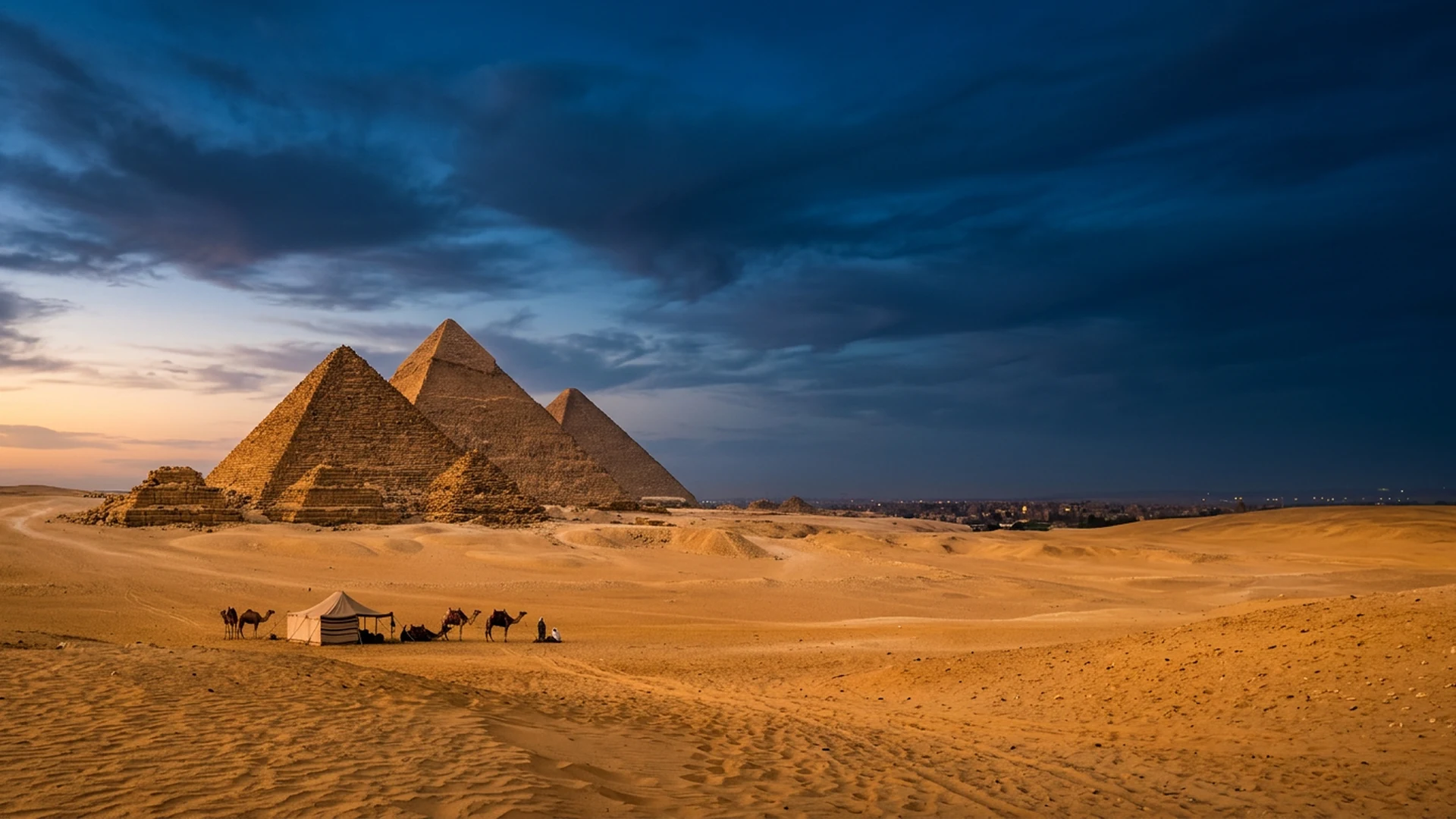 Nil und Wüste in Ägypten