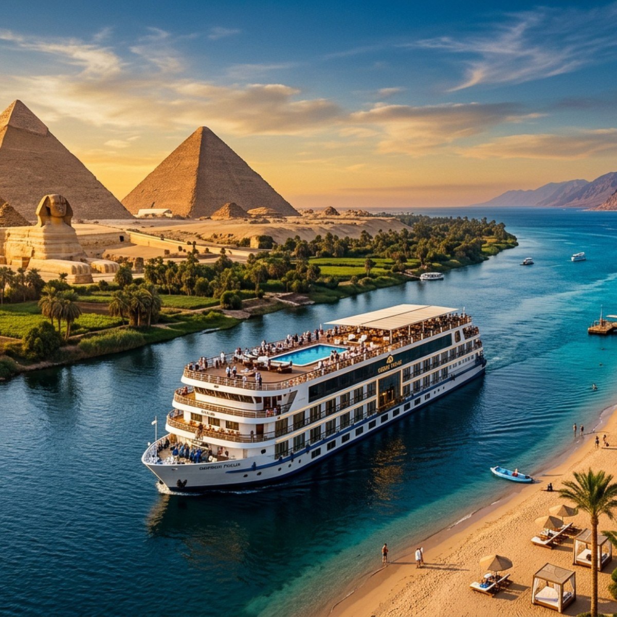 Ägypten in 10 Tagen: Pyramiden, Nilkreuzfahrt & Rotes Meer Deluxe